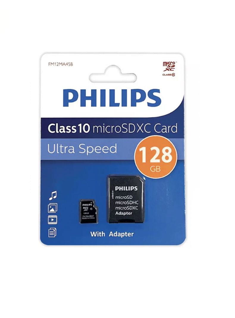 Tarjeta Micro Philips Micro Sd 128gb Clase 10-1