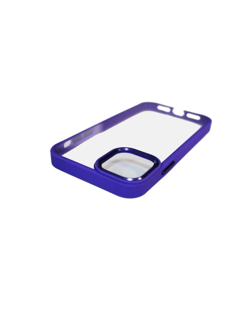 Carcasa Anti-Shock Para iPhone 13 14 Borde Lila-1
