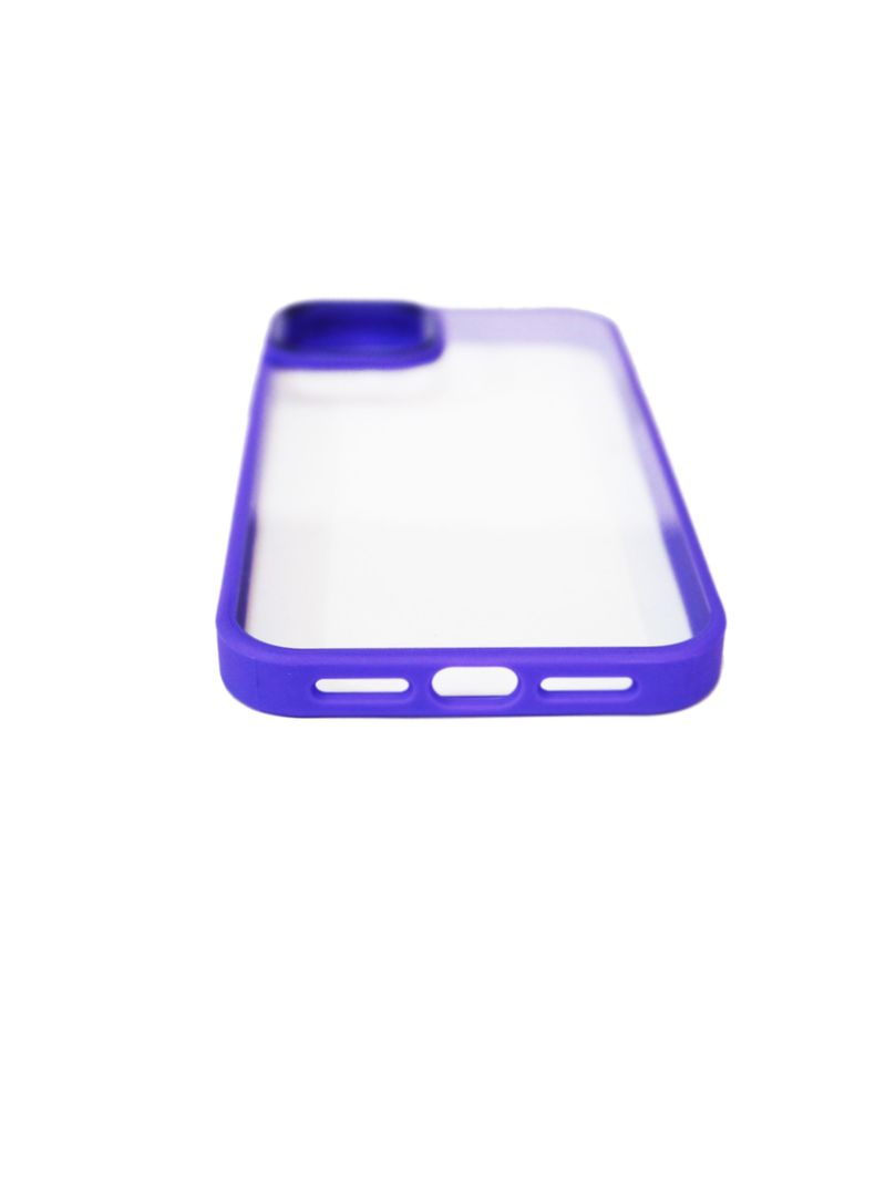Carcasa Anti-Shock Para iPhone 13 14 Borde Lila-2