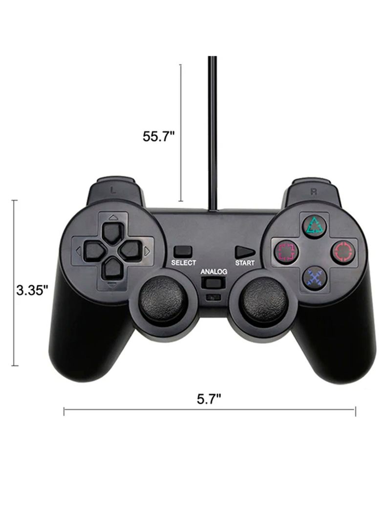 Control Joystick Con Cable USB Para PC Notebook Mi-Silver-1