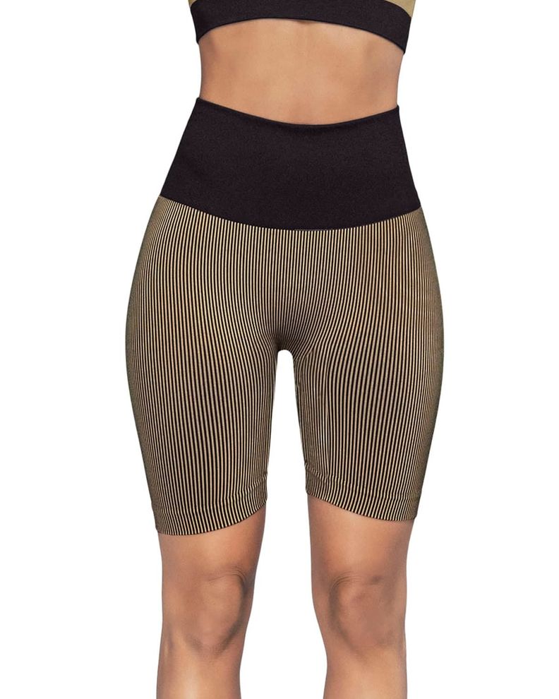 Ropa Deportiva Short 195606 Taupe / Negro-0