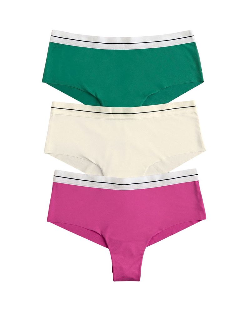 Calzón Hipsters y Cacheteros 92012X3 Verde / Fucsia / Bla-1