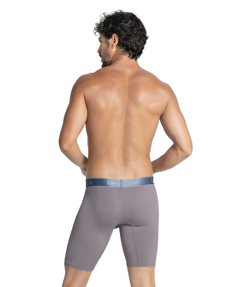 Ropa Interior Masculina Boxer Largo 033290N Gris-1