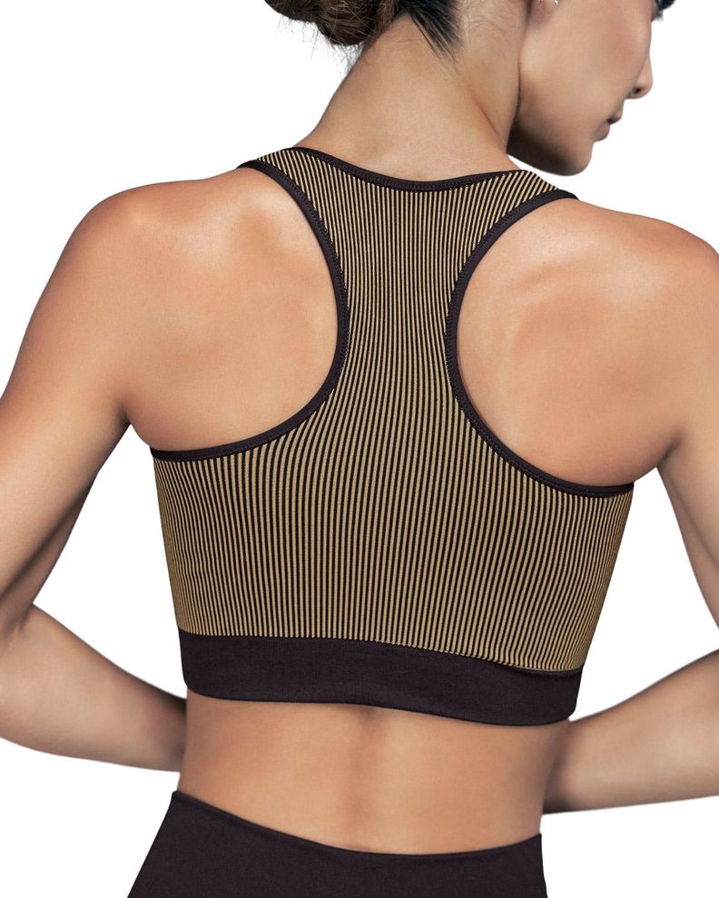 Ropa Deportiva Top 19AA11 Taupe / Negro-1