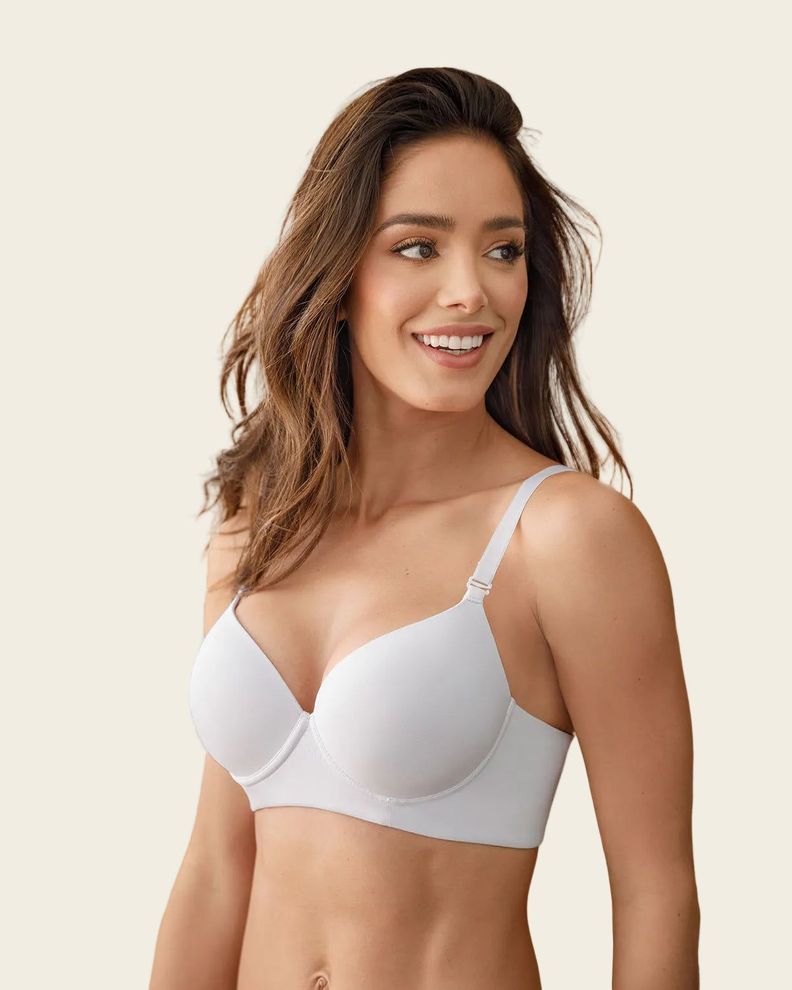 Sosten de Realce Alto Copa Lisa 71332 Blanco 40B