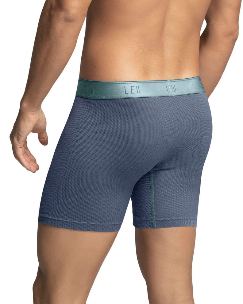 Ropa Interior Masculina Boxer Largo 033300N Azul Acero-1