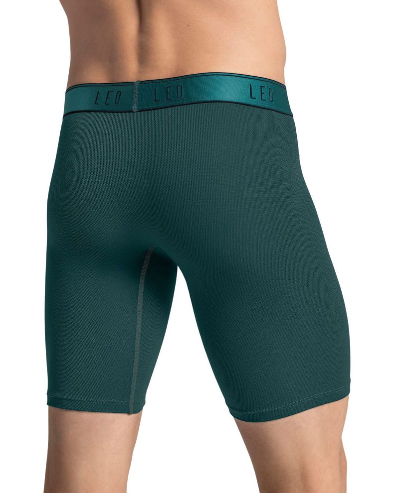 Ropa Interior Masculina Boxer Largo 033290N Verde oscuro-1