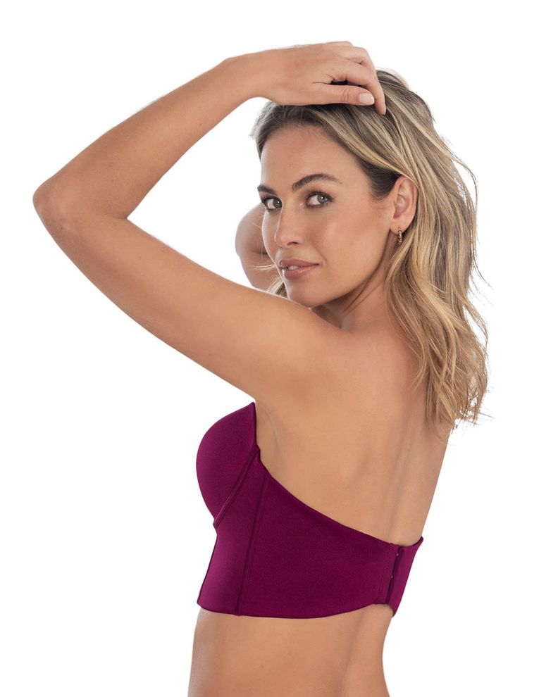 Sostén Strapless 091060 Rojo Oscuro-1