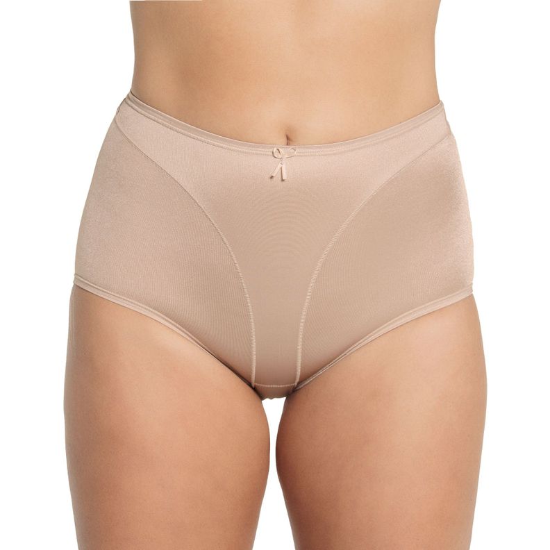 Calzon Clasico de Tiro Alto con Control de Abdomen 01214 Beige M