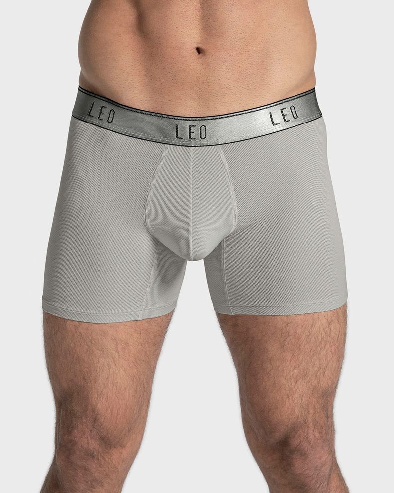 Ropa Interior Masculina Boxer Largo 033300N Gris-1