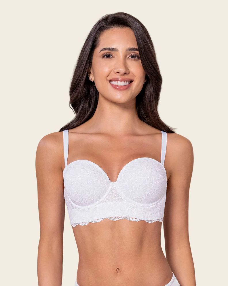 Sosten en Encaje con Realce Incorporado 71330 Blanco 38B