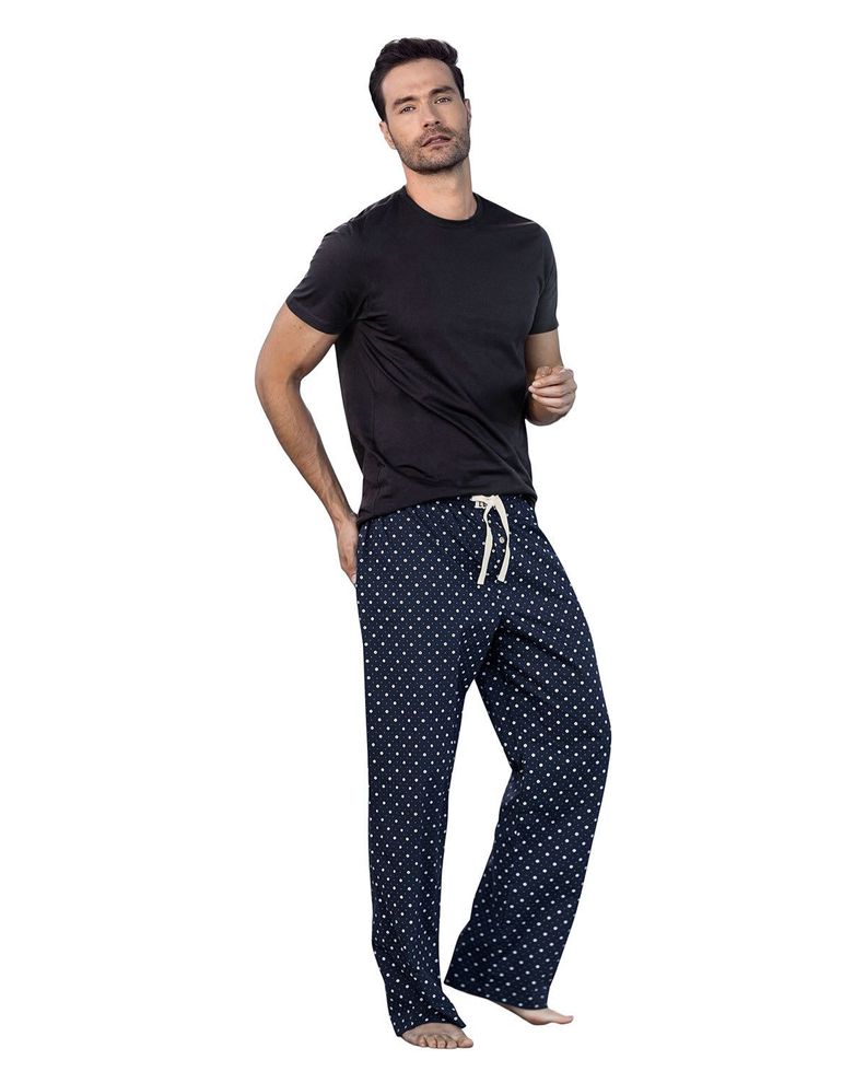 Pantalon de Pijama de Algodon para Hombre ajustable 033334 Surtido S