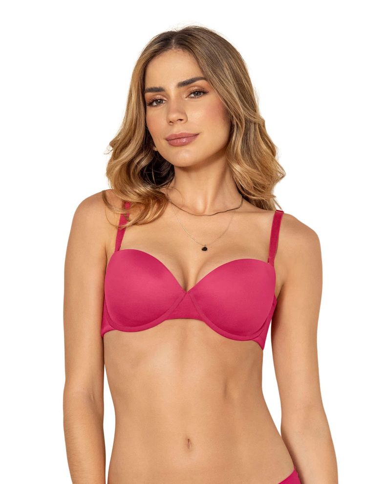 Sostén Strapless 091075 Fucsia-0