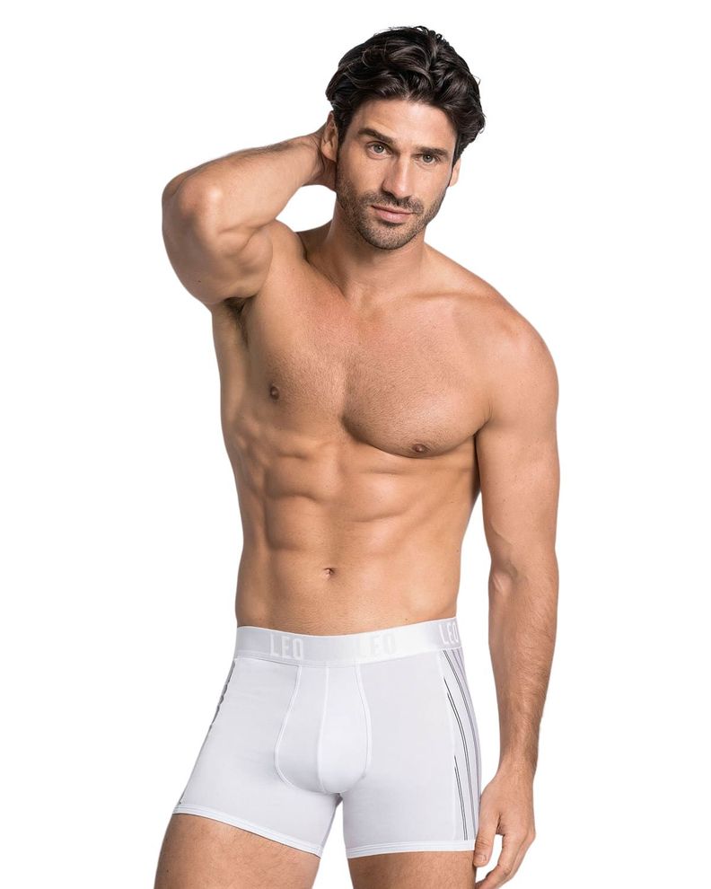 Ropa Interior Masculina Boxer Corto 033127 Blanco-0