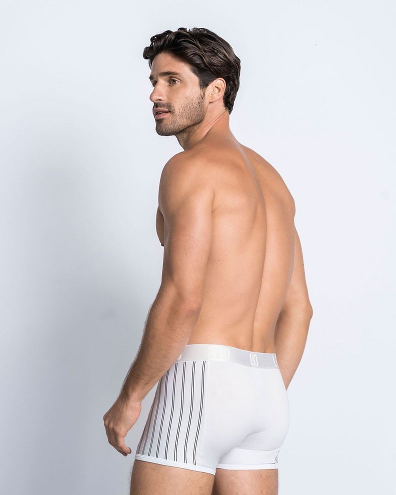 Ropa Interior Masculina Boxer Corto 033127 Blanco-3