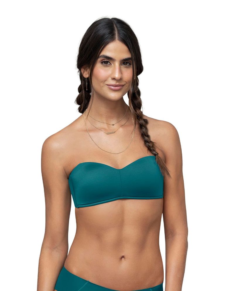Brasieres Strapless 091071 Verde Oscuro-0