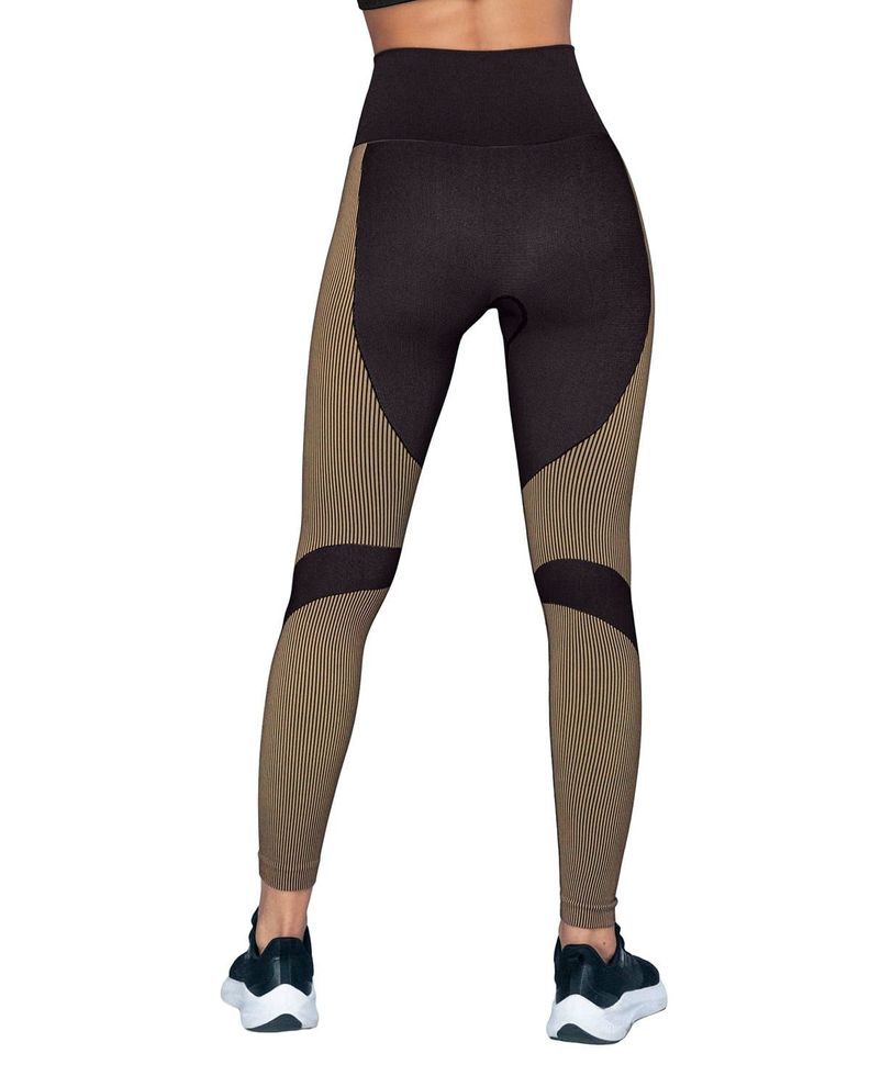 Ropa Deportiva Legging deportivo 195605 Taupe / Negro-1