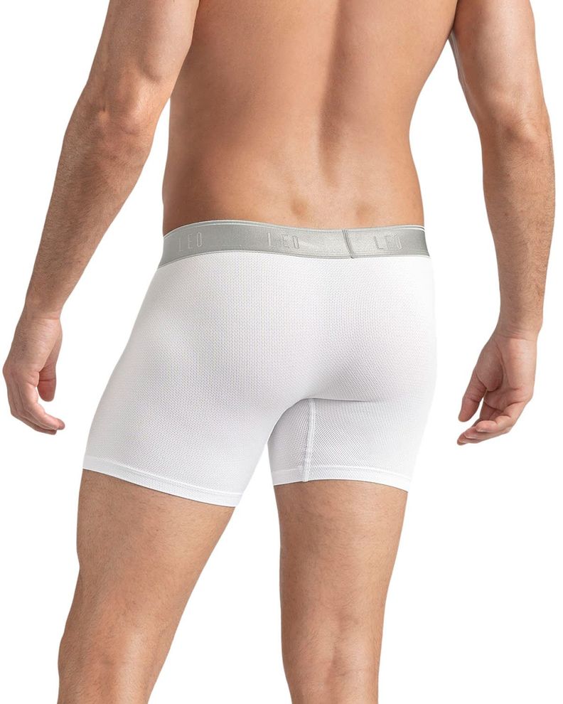 Ropa Interior Masculina Boxer Largo 033300N Blanco/Gris-1