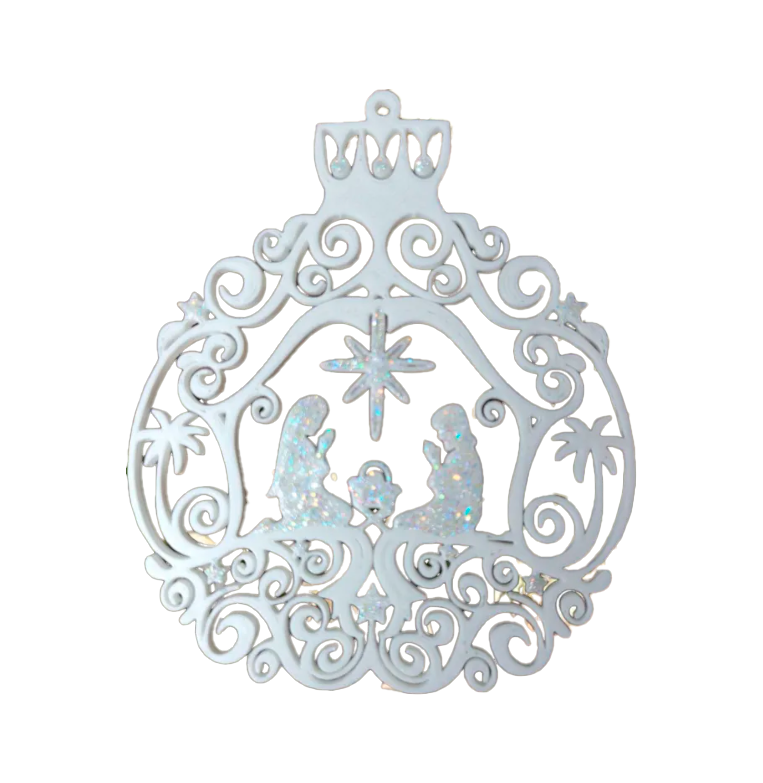 Adorno ornamentado para Árbol Navidad