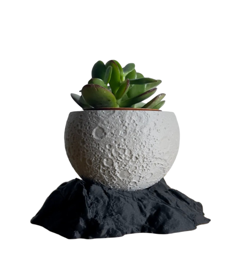 Macetero Lunar con Base