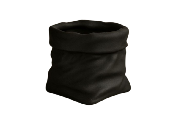 Maceta Forma de Bolsa Negra
