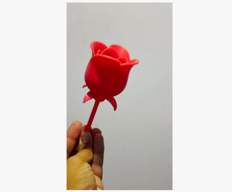 Figura de rosa para regalo de San Valentín