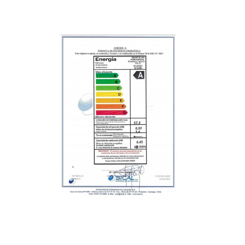 Aire Acondicionado Clark Frio - Calor Split Muro 24000btu  On-Off-4