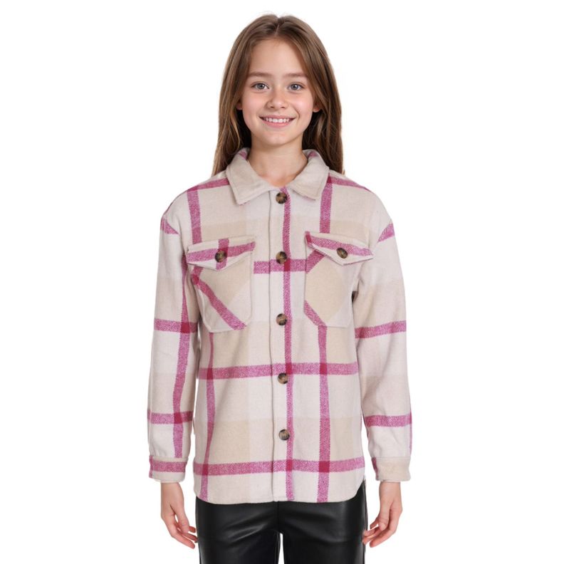 Blusa Niña Cotelé Polar Interior Beige-0
