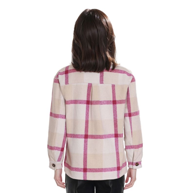 Blusa Niña Cotelé Polar Interior Beige-1