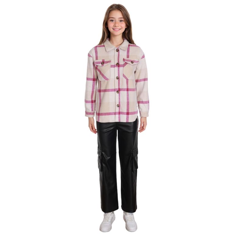 Blusa Niña Cotelé Polar Interior Beige-2