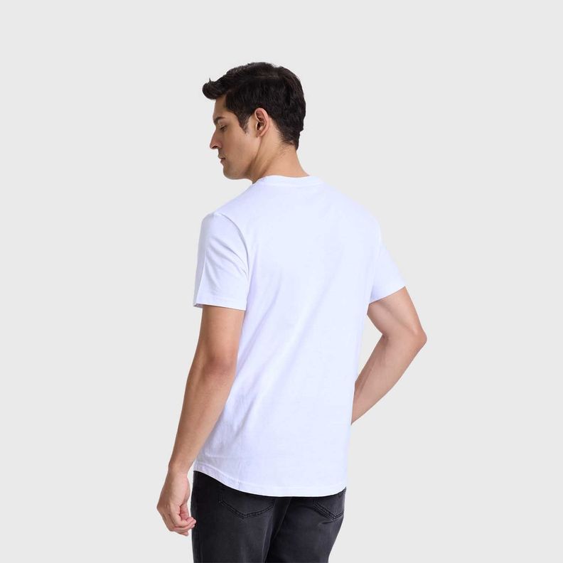 Polera Hombre Long Fit Básica Blanco Fashions Park-2
