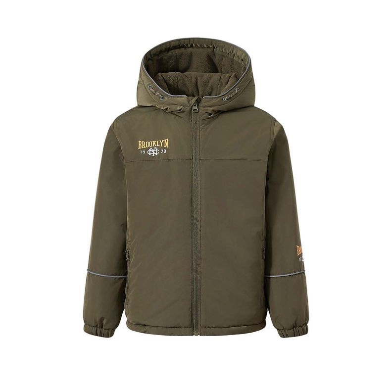 Chaqueta Niño Polar Verde Militar-0