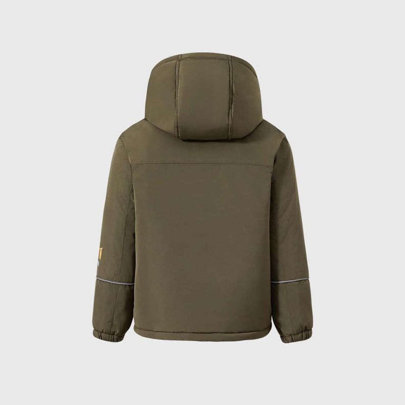 Chaqueta Niño Polar Verde Militar-1