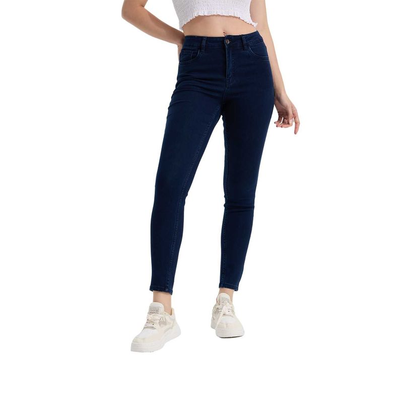 Jeans Mujer Super Skinny Emilia Azul Marino Fashion's Park-0