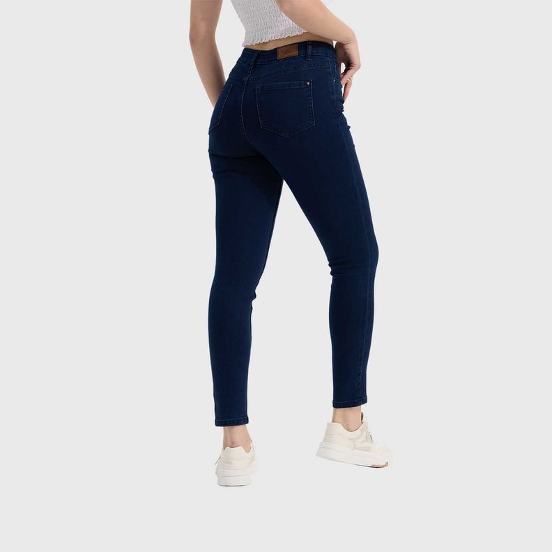 Jeans Mujer Super Skinny Emilia Azul Marino Fashion's Park-2