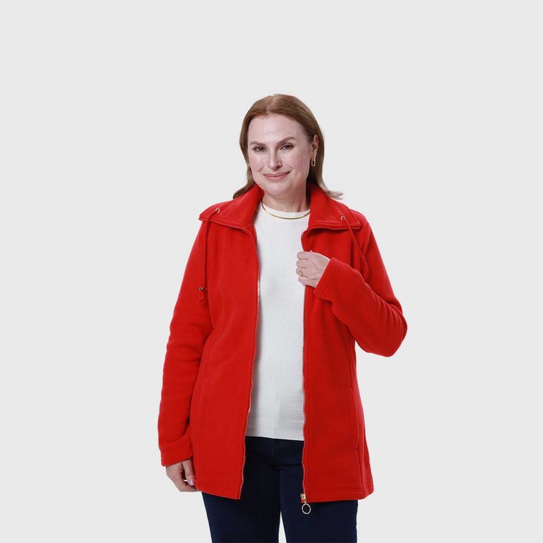 Polar Mujer Básico Rojo-1