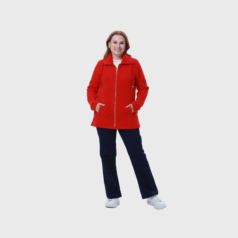 Polar Mujer Básico Rojo-3