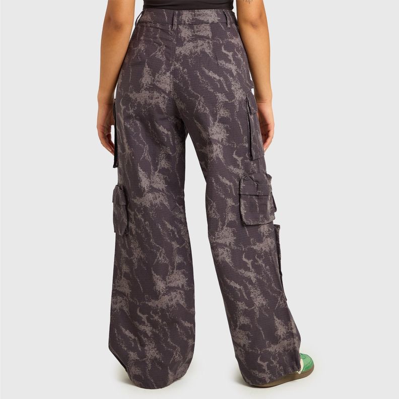 Pantalón Mujer Cargo Full Manchado Gris Fashion's Park-2