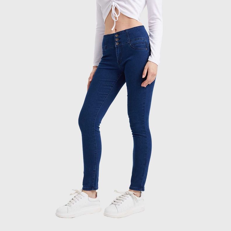 Jeans Mujer Skinny Castilla Azul Oscuro-1