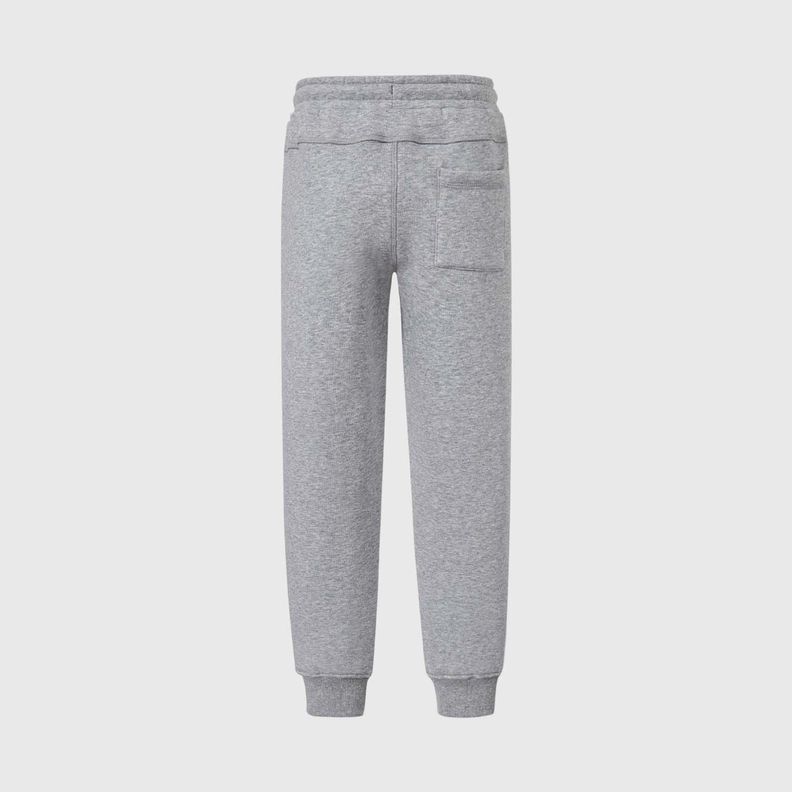 Pantalón Buzo Niño Jogger Corte Lateral Gris Melange-1