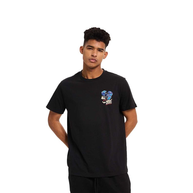 Polera Hombre Print Negro Iv  Fashion's Park-0