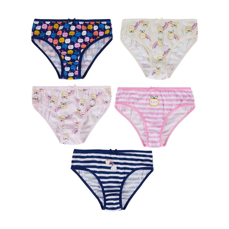 Calzón Niña 5Pack Print Azul Fashion's Park-0