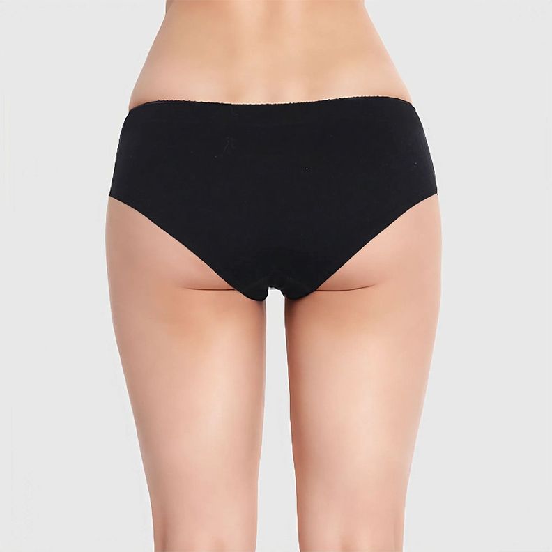 Calzón Mujer Deportivo Liso Pantaleta Negro-1