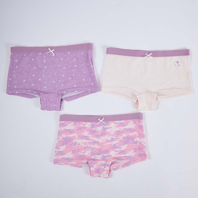 Calzón Niña Tripack Violeta I-0