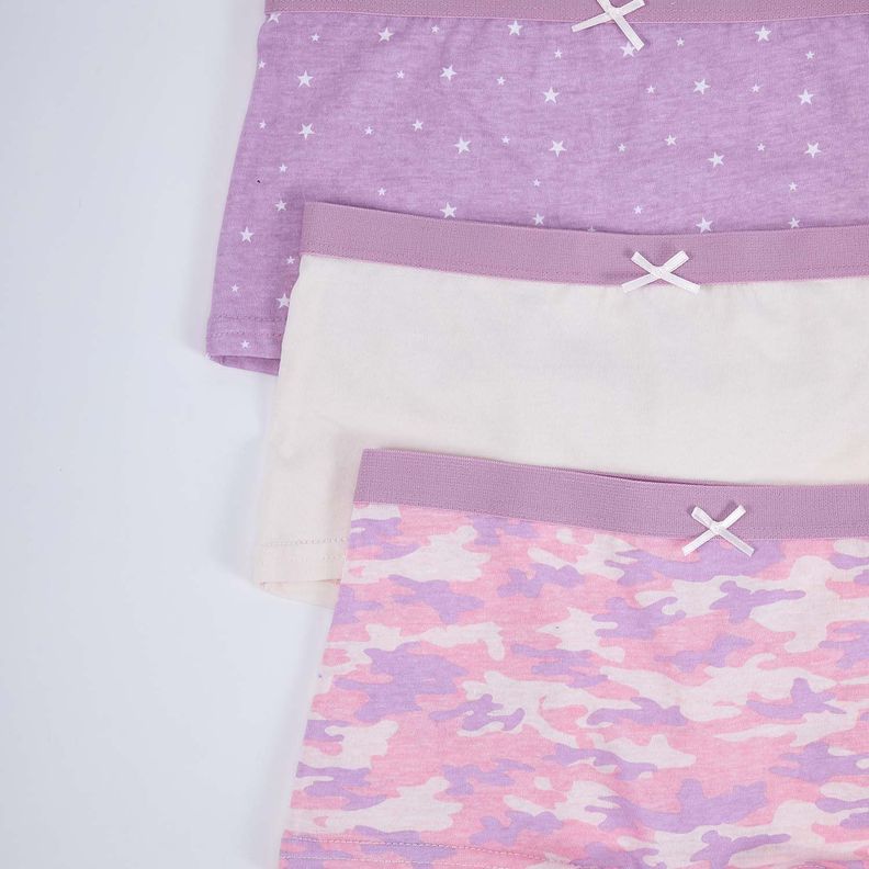 Calzón Niña Tripack Violeta I-1