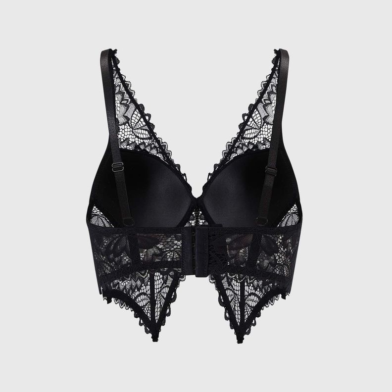 Sostén Mujer Bralette Copa Soft Encaje Negro Fashion's Park-1
