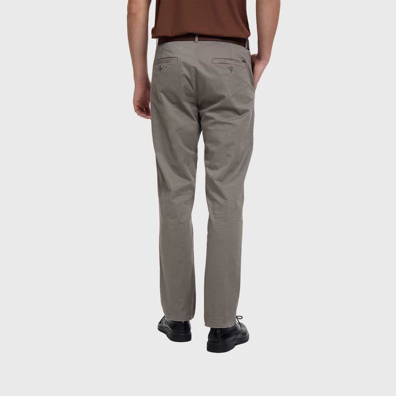 Pantalón Hombre Chino Cinturon Gris Fashion's Park-2
