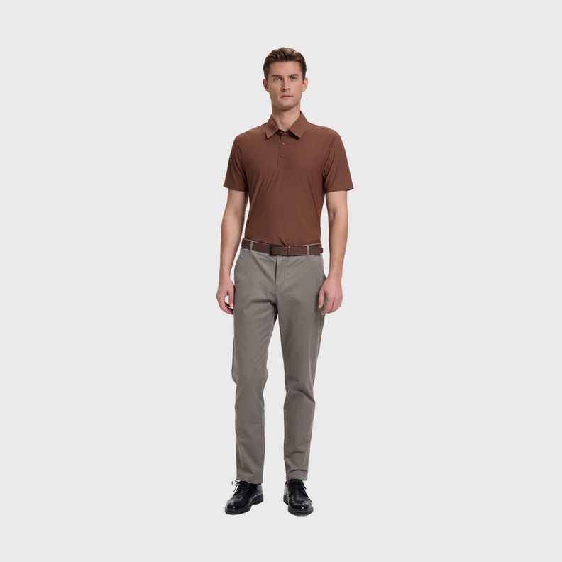 Pantalón Hombre Chino Cinturon Gris Fashion's Park-3