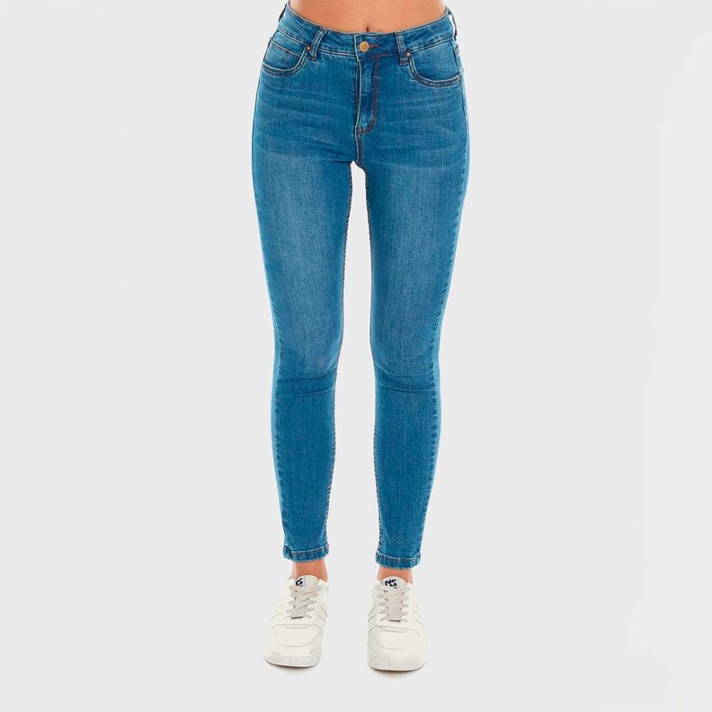 Jeans Mujer Super Skinny Estela Azul Claro Fashion´s Park-0