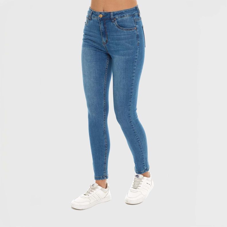 Jeans Mujer Super Skinny Estela Azul Claro Fashion´s Park-1